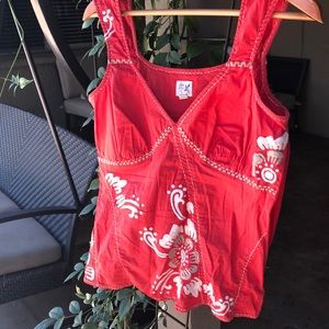 Deme and Esyllte peplum tank from Anthro